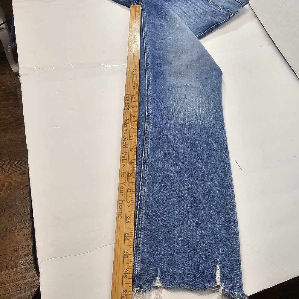 PAIGE Light Blue Cropped Jeans - Picture 7 of 12